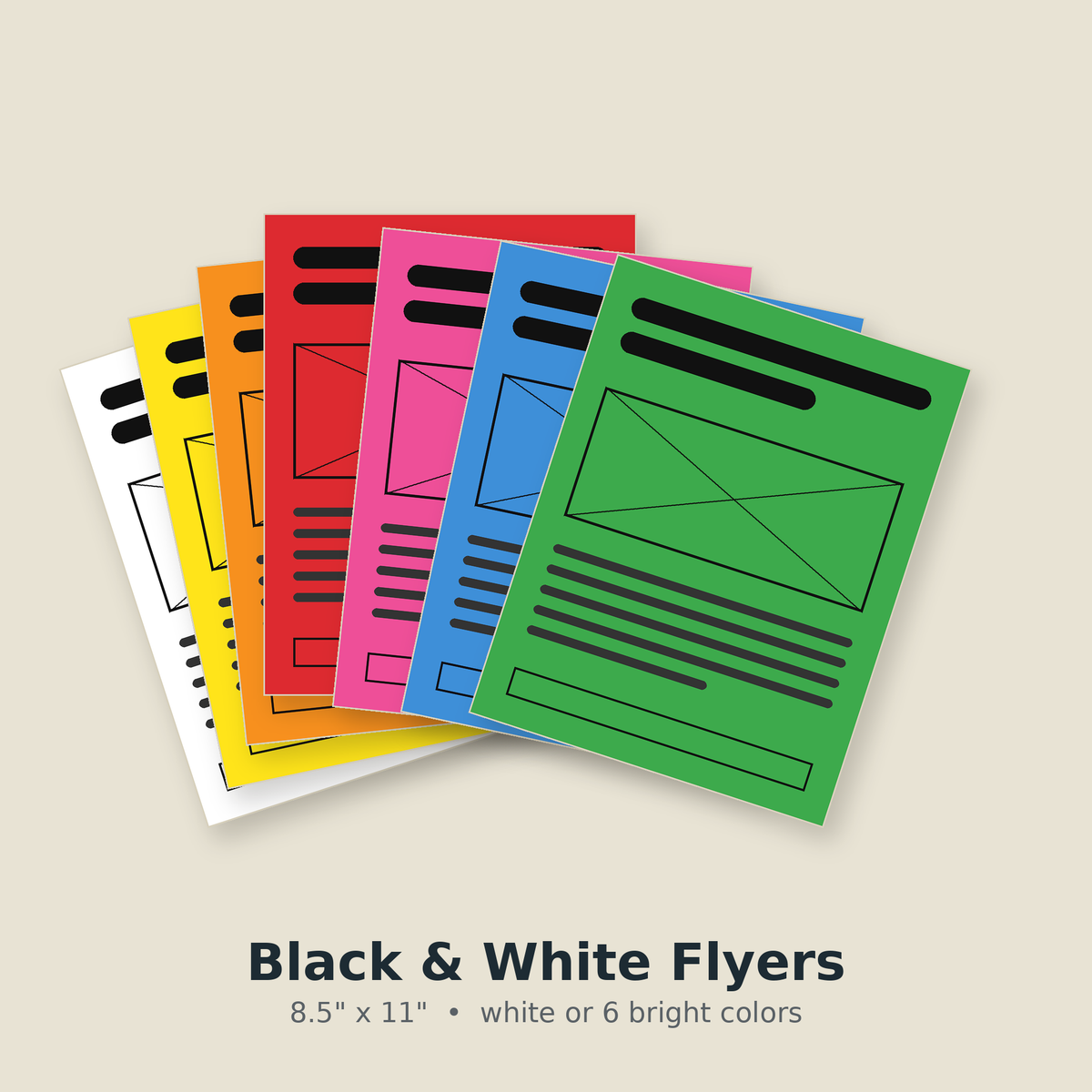 Black & White Flyers – 8.5 x 11