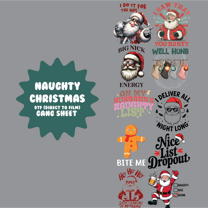 Naughty Christmas Gang Sheet