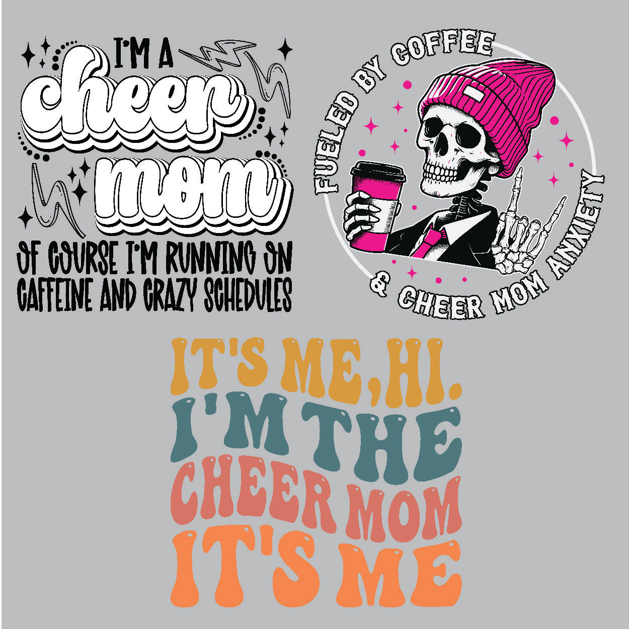 Cheer Mom DTF Gang Sheet - 22x60