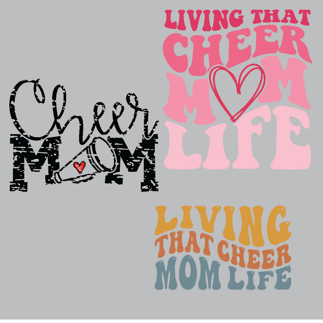 Cheer Mom DTF Gang Sheet - 22x60