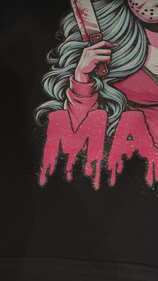 Horror Mama - GLITTER - Hoodie - Jason