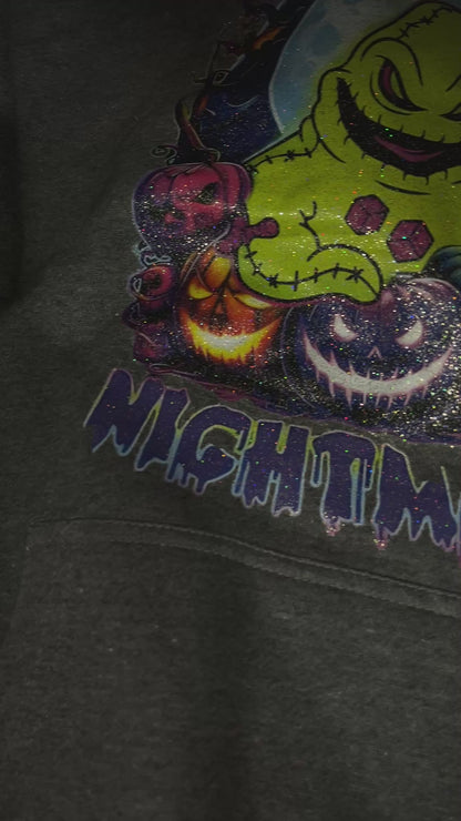 Oogie Boogie GLITTER Hoodie