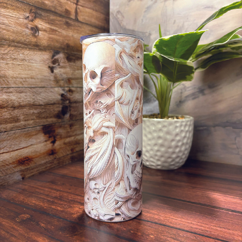 3D Skull Tumbler - 20oz