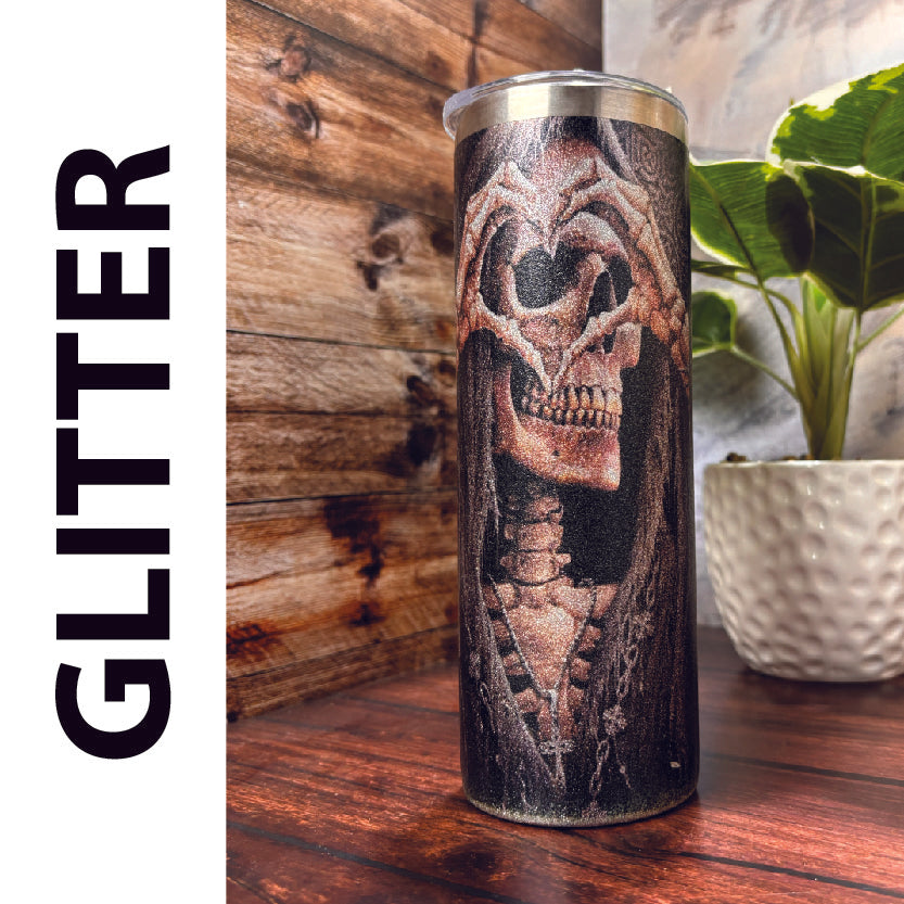 Skeleton Hearts Glitter - 20oz